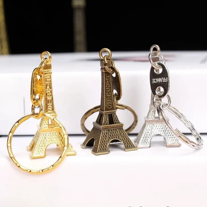 Clé de Tour Eiffel, Souvenir de Voyage à Paris, Anneau de Décoration