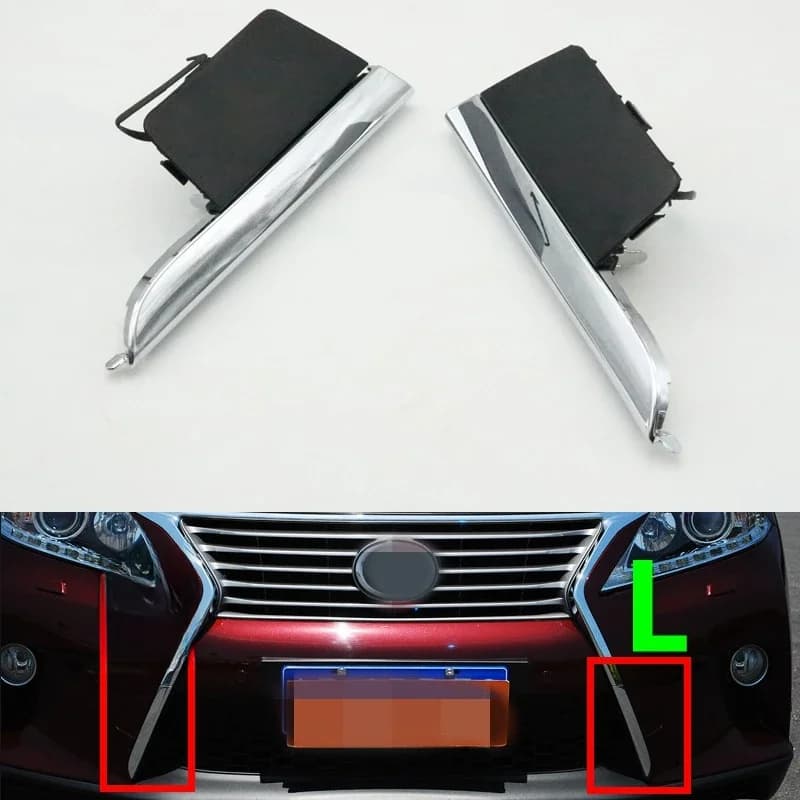 Couvercle de crochet de remorquage pour pare-chocs avant, moulure chromée, garniture de calandre pour Lexus RX270 RX350 RX450 F-sport 2012-2015