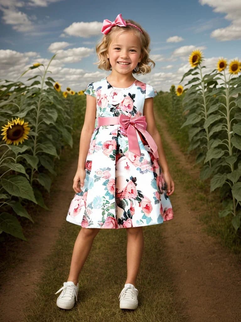 Robe de princesse pour petite fille, tenue de fête, élégante, décontractée, motif floral, pour noël, anniversaire, mariage, nouvelle collection