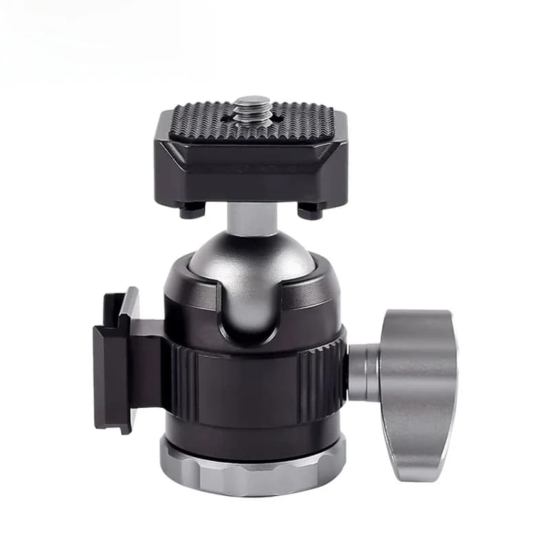 XILETU-Mini trépied avec rotule pour appareil photo reflex numérique, MC22, support vidéo, têtes de gardien de chaussure froide à percussion à 360 °, accessoires de tête de trépied