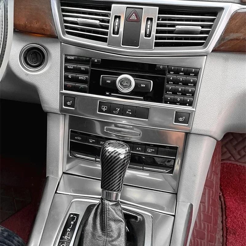 Cadre de décoration pour Console centrale de voiture, garniture de ventilation de climatisation pour Mercedes Benz classe E W212 2010 – 2011, panneau de changement de vitesse