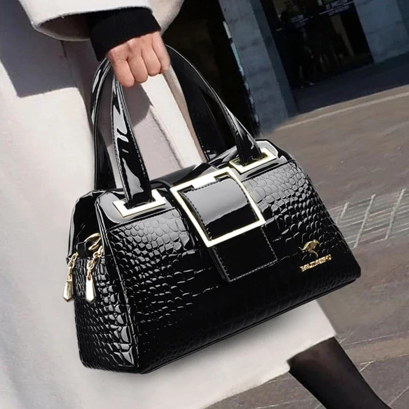 Sacs à bandoulière de luxe de marque pour femmes 2026 – Nouveaux sacs à main en cuir motif crocodile – Sacs fourre-tout décontractés – Bolsos
