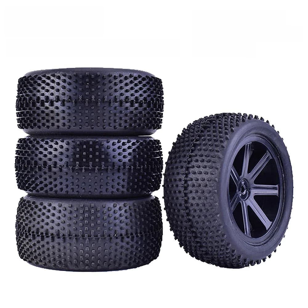 ZD Racing – jante de moyeu de roue et pneus en caoutchouc de 85mm, pour voiture tout-terrain RC 1/10, pneus Buggy, pièces de rechange, accessoires, 4 pièces