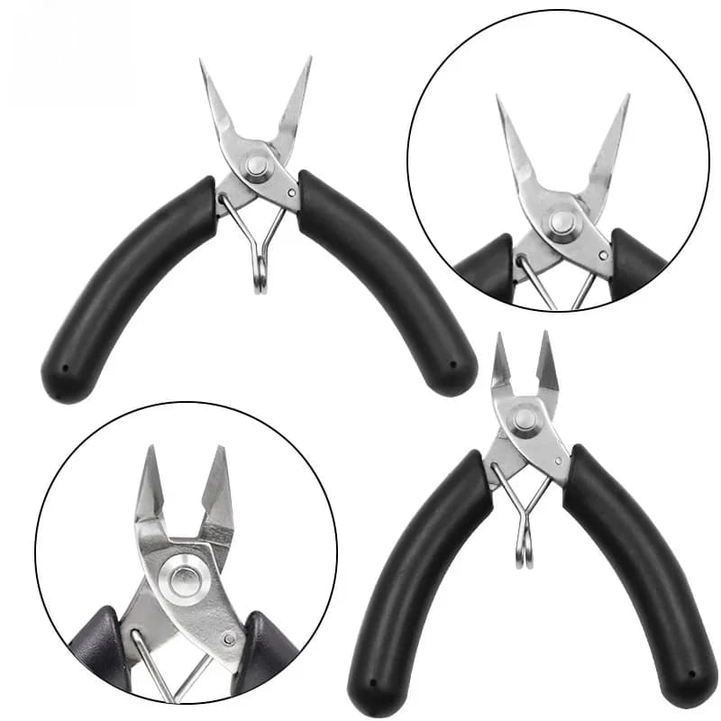 Pince diagonale, mini-cisaille à boulons, petites pinces coupantes électroniques, isolateurs de fils, poignées en caoutchouc, outils à main