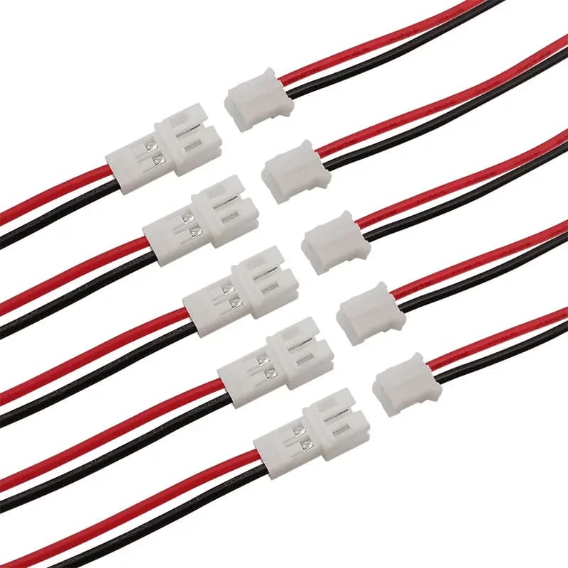 10 pièces JST PH 2.0mm 2 broches mâle et femelle connecteur de fil pas 2.0mm 2P prise Jack Terminal longueur du câble 20CM 26AWG