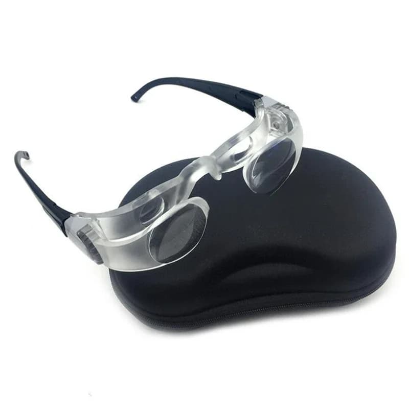 2.1X Max TV lunettes loupe lentille avec dioptrie + 3 binoculaires téléphone portable loupe avec support pour téléphone pour écran TV montre