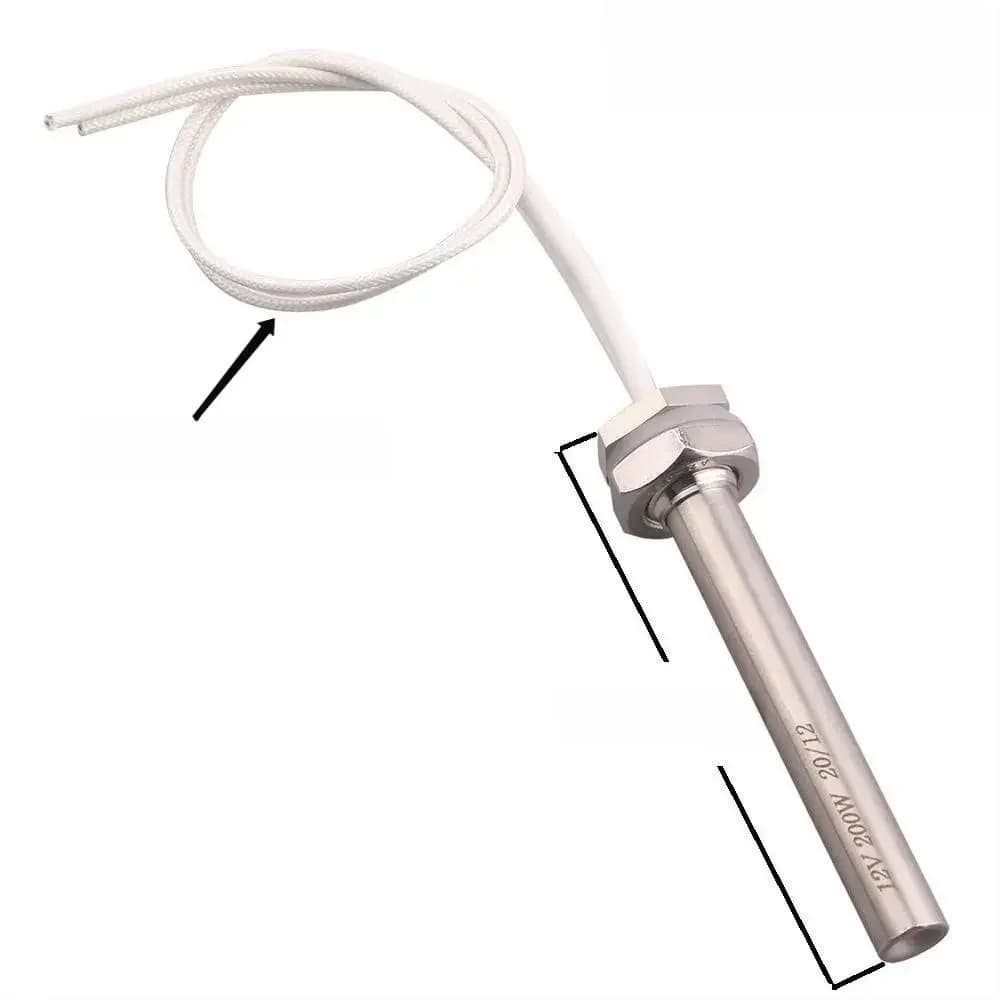 Élément chauffant à cartouche d'immersion 12V, filetage M16 en acier inoxydable 304 50W 100W 150W, eau chauffante
