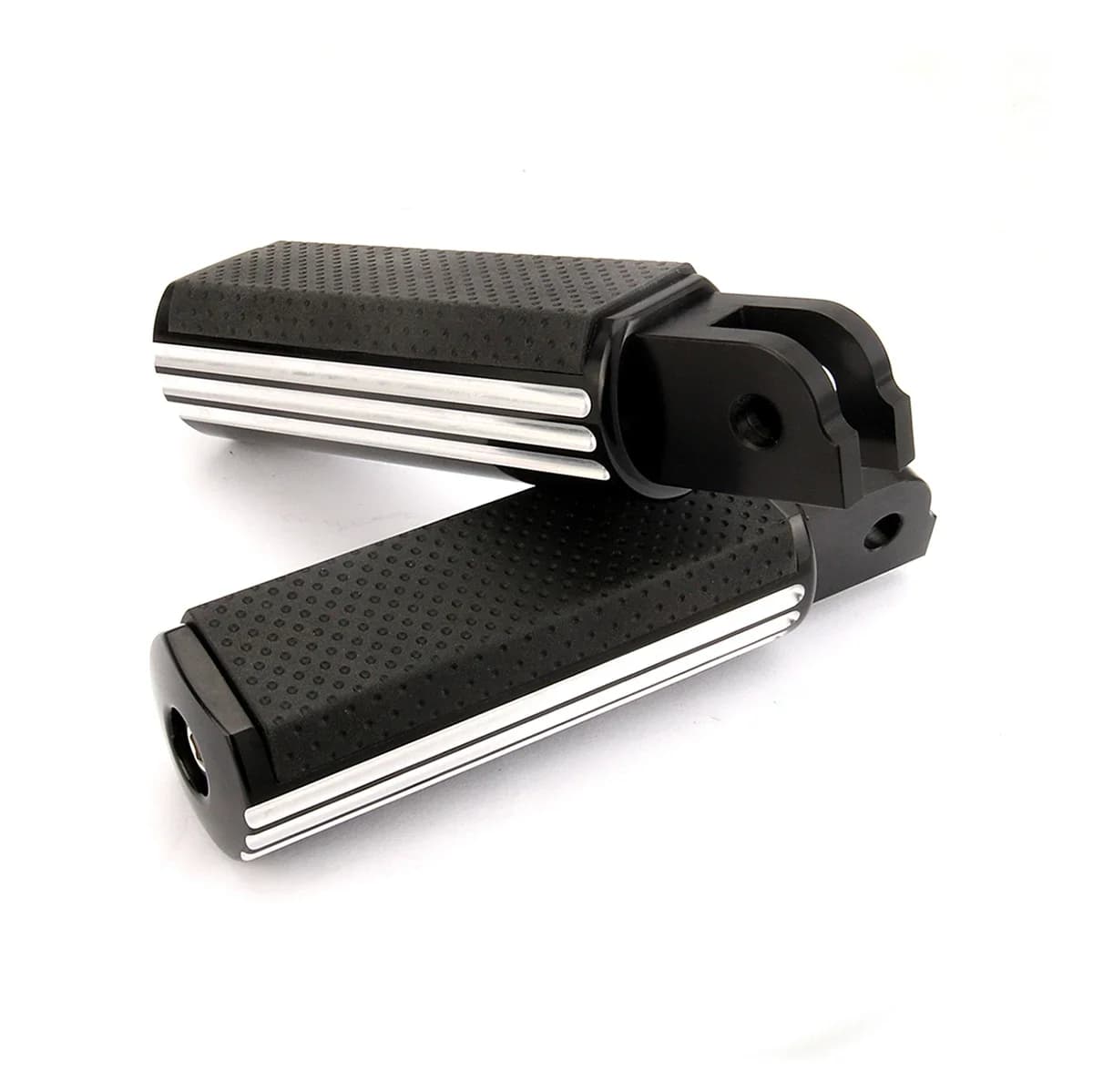Repose-pieds avant Black Defiance Driver Rider pour Harley Softail Street Bob FXBB Breakout 114 FXBRS Sport Glide FLSB 2018-2021
