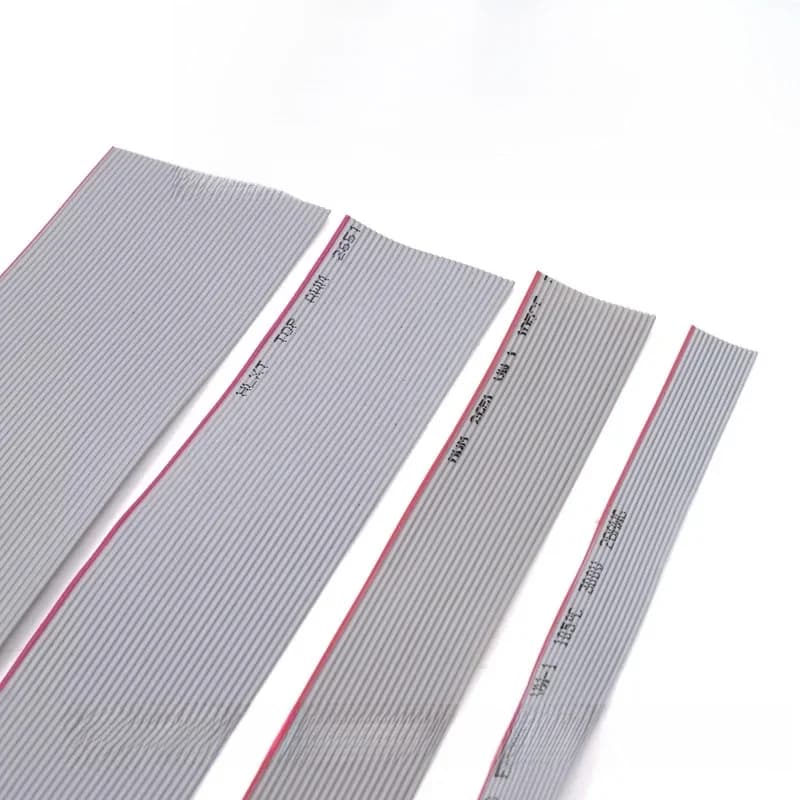 Câble ruban plat gris pour IDC, connecteur David, pas de 1.0mm, 1 mètre, 2.0mm, 10P, 12P, 14P, 16P, 20P, 34P, 40P, 28AWG