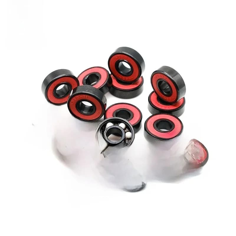 8 roulements à billes en céramique hybride 608 2RS ABEC-11 8x22x7 MM pour skateboard, série Pro en nitrure de céramique, roulements à billes en céramique 608
