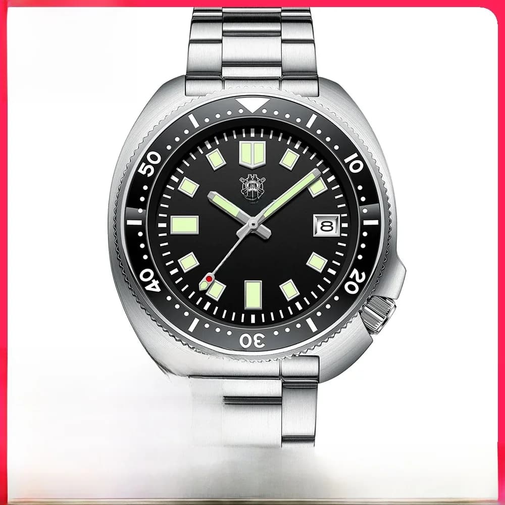 SD1970 meilleur vendeur Steeldive marque 44MM verre saphir céramique lunette insérer lumineux hommes NH35 montre de plongée avec lunette en céramique