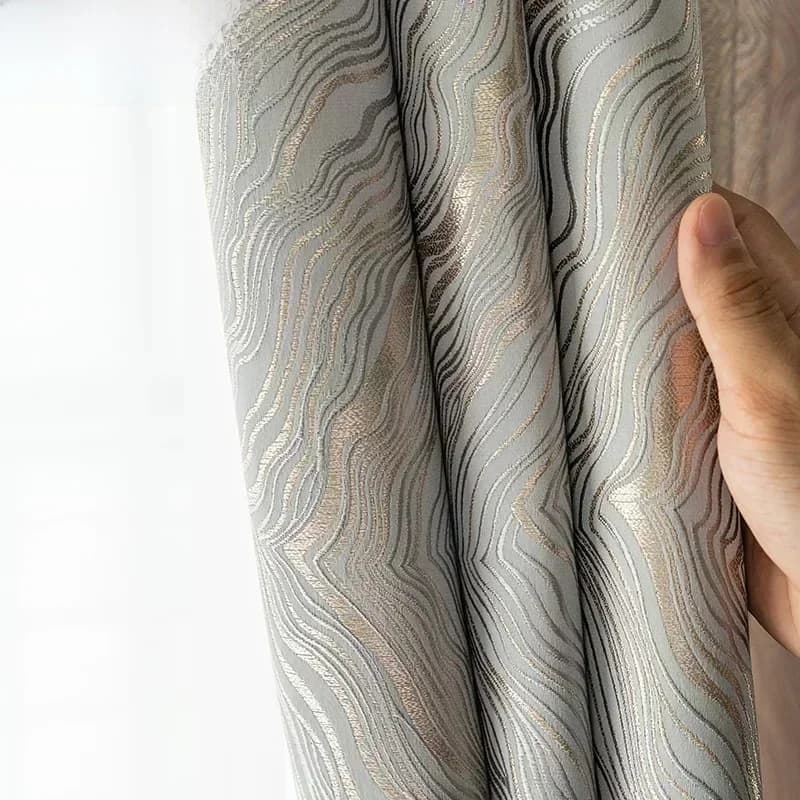 Rideaux occultants de haute précision pour salon et chambre à coucher, nouvelle optique, rideau jacquard haut de gamme, tissu doux personnalisé fini