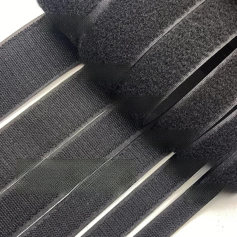 5 m/paire ruban à boucle à crochet Non adhésif crochet et boucle ruban de fixation à coudre ruban magique en tissu Nylon pour accessoires de couture 16mm-150mm