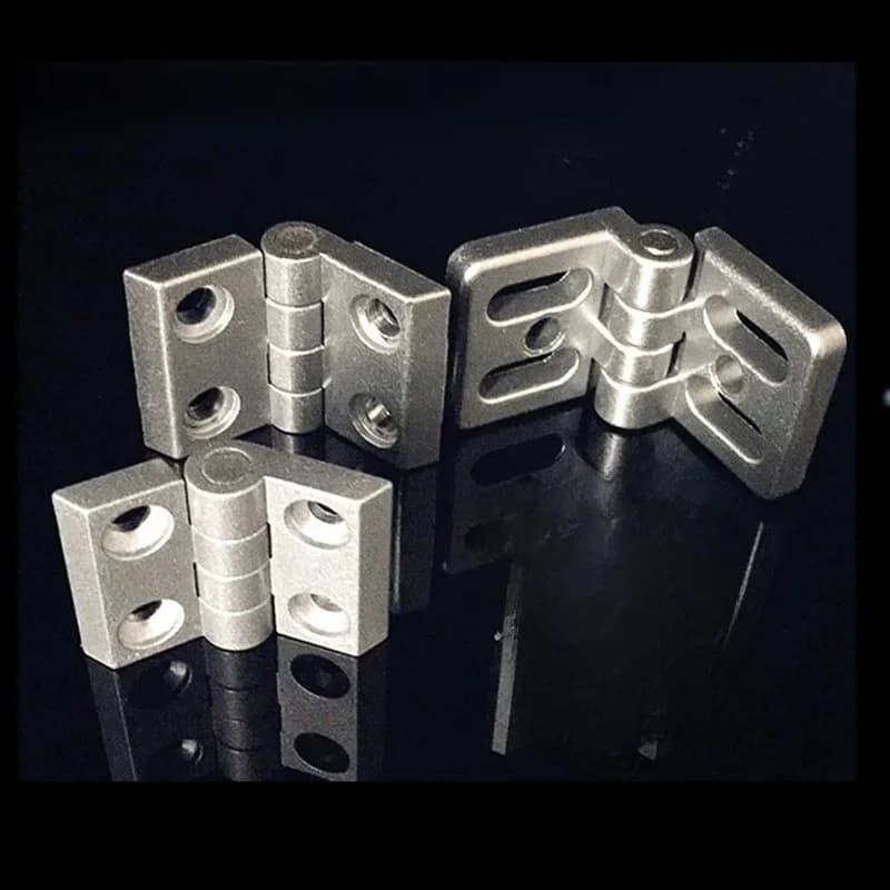 Profilé d'extrusion d'aluminium pour charnière métallique 2020 3030 3040 4040, charnières en alliage de Zinc, support de profil en aluminium, support d'angle 1 pièce