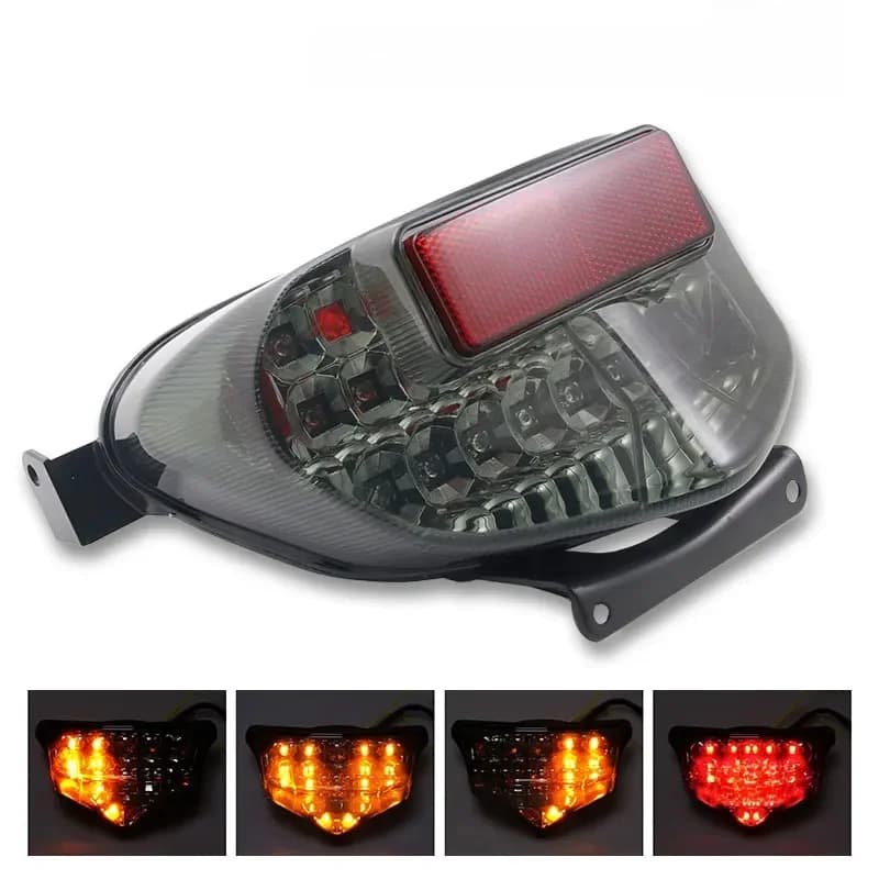 Enquêter Arrière Intégré à LED pour Moto Suzuki GSXRfemale 2001-2003 GSPoly 750 2000-2003 GSXR1000 2001-2002 K1 K2 K3