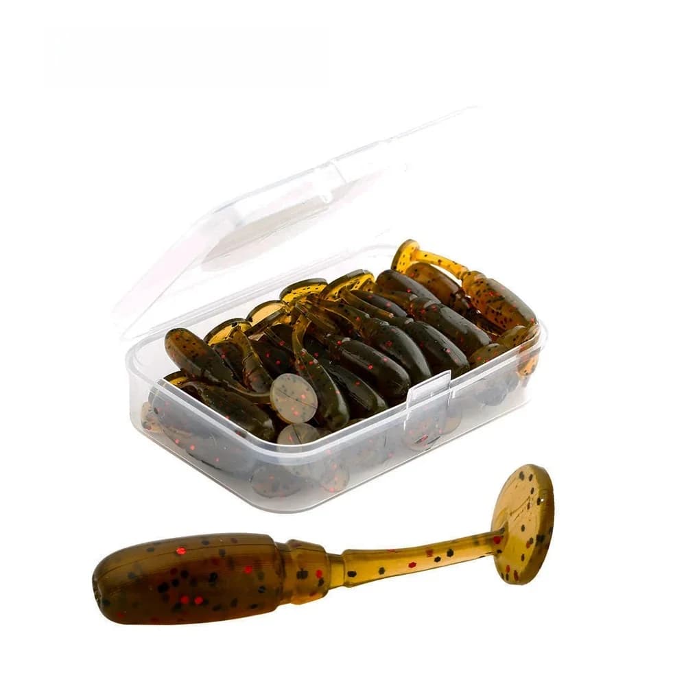 Leurres de ver artificiels souples pour la pêche, appâts souples en Silicone, Swimbait, Maggots, Jigging, Wobblers, 0.68g, 35mm, 40 pièces