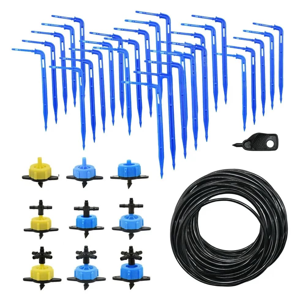 Système d'irrigation goutte 2/4/8 L/H, goutteur à débit constant, compte-gouttes avec séparateur d'eau à 2/4 voies pour la Distribution d'araignées de bonsaï