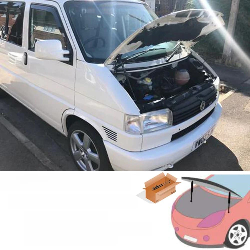 Entretoise de Support de Levage pour Volkswagen, VW T4 Transporter 1990-2003, Capot Avant, Ressort à Gaz, Amortisseur le Plus Récent, 1 Pièce