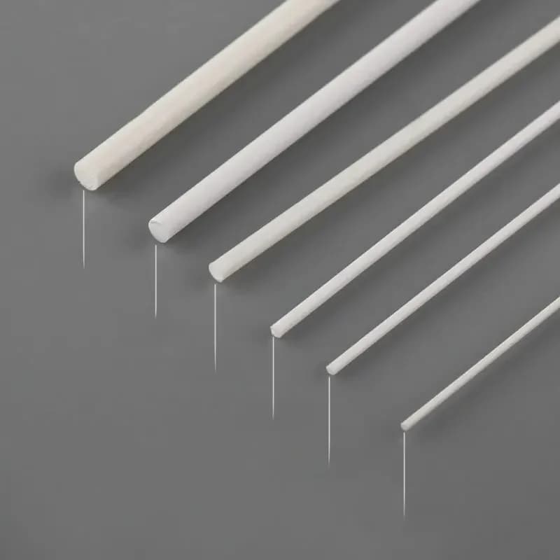 30 tiges rondes en styrène ABS, 500 mm de long, diamètre 0,5/0,8/1/1,5/2/2,5 mm