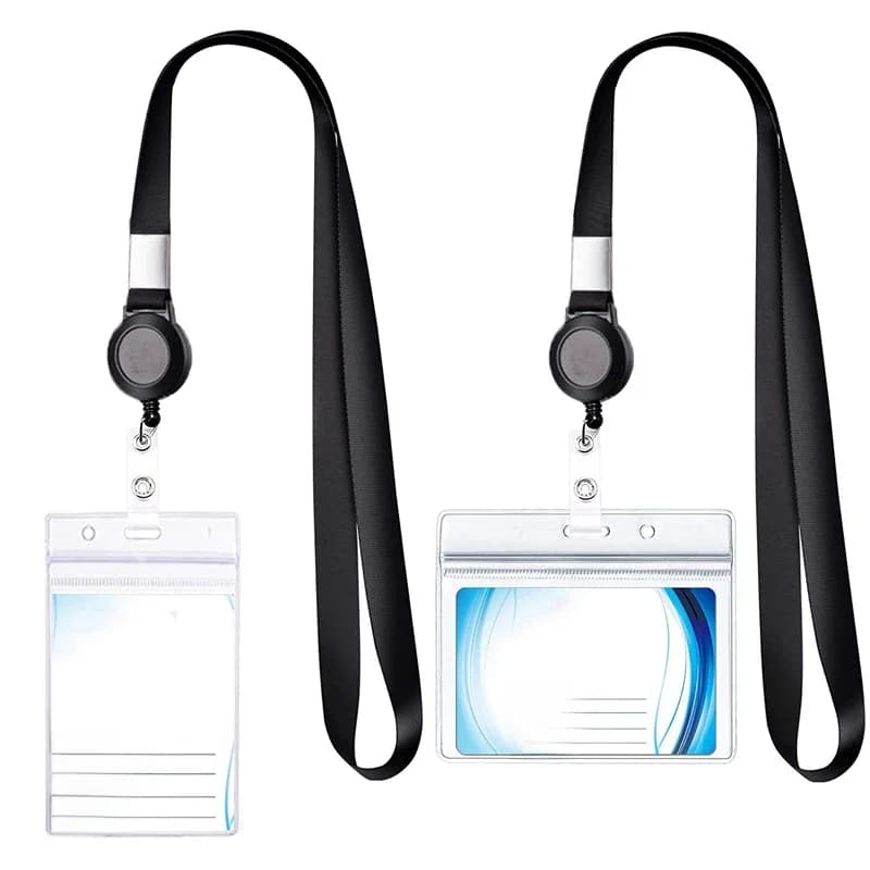 Sangle de cou pour infirmière, médecin, étudiant, exposition, Clips pour carte d'identité, porte-Badge, lanières rétractables, porte-Badge d'identité