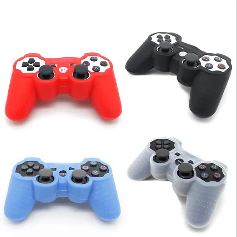 Housse de Protection en caoutchouc de Silicone pour manette de jeu Joypad, étui de Protection pour Sony PlayStation Dualshock 2/3 PS2 PS3