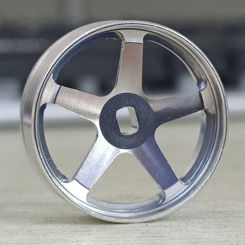 Moyeu de roue en métal de 22.5mm de diamètre, 2 pièces, pour voiture RC 1:28 1/24 DriftArt2 DA4 DLR8 Wltoys K969 mini-q HGD1 mini-d XRX DRZ