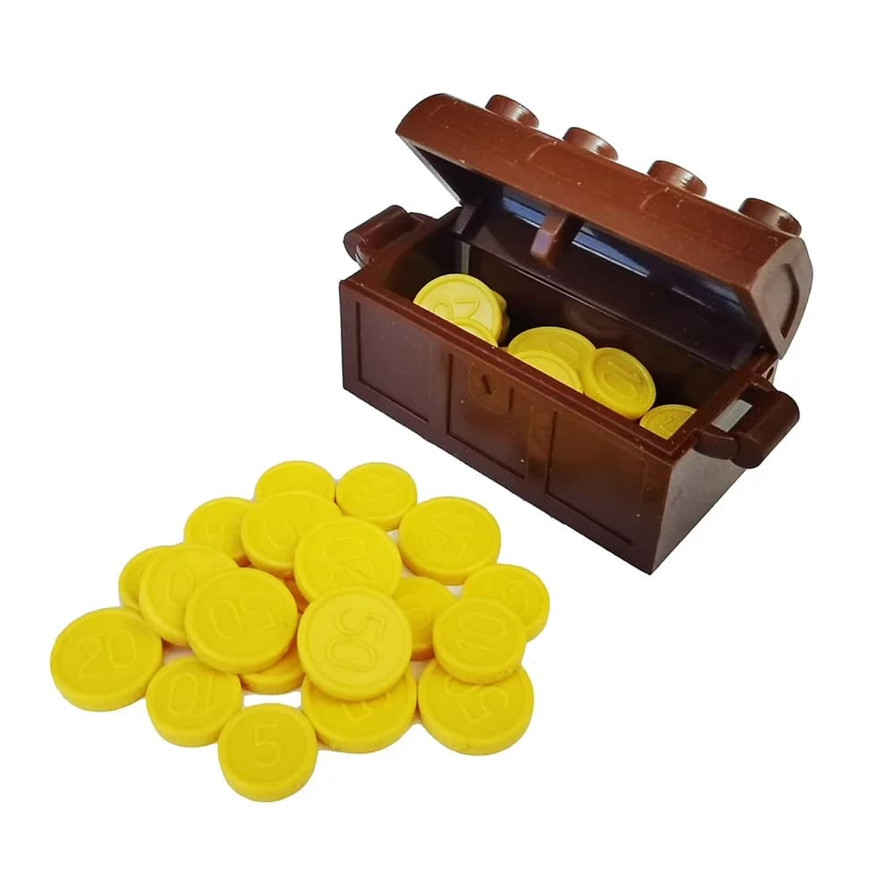 Pièce d'or 7050 pièces d'ustensile trésor Pirate accessoire bricklink bricolage bloc de construction brique assembler des particules ensemble de briques
