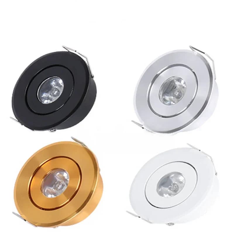 Mini Spot Lumineux LED Encastrable pour le Plafond, Éclairage d'Nik, Lumière à Intensité Réglable, Idéal pour un Salon, une Chambre à Coucher, 1/3/6W