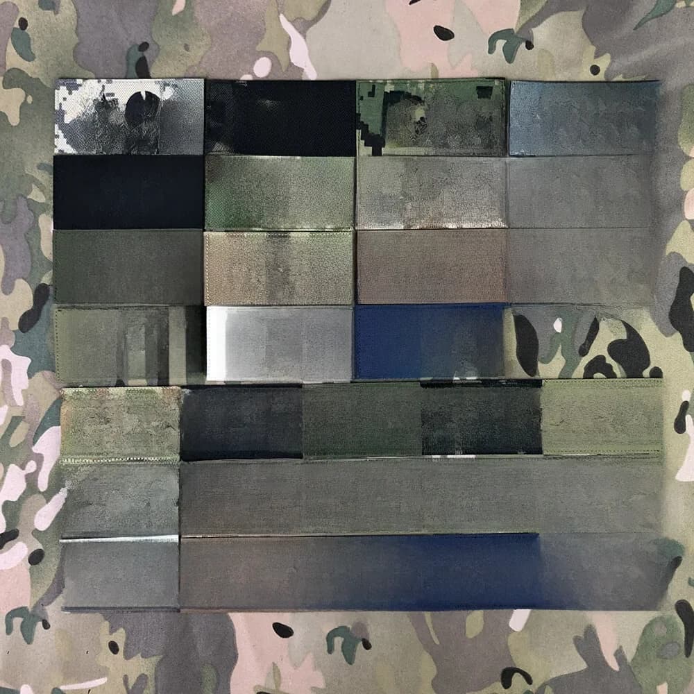 Patch de réflexion infrarouge IR IFF, découpe Laser personnalisée, panneau d'appel Radio, bandes nominatives, lettres noires