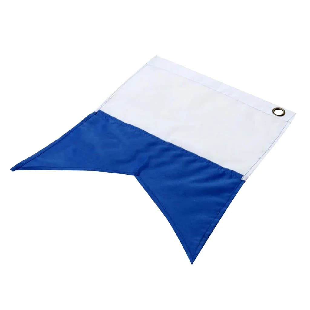 350x300mm blanc et bleu plongée sous-marine bateau Alpha drapeau bannière nationale signe International