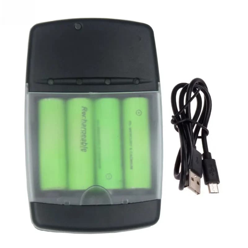 USB LR03 AA LR6 AAA LR61 AAAA alcaline 1.5V batterie Rechargeable chargeur Intelligent avec indicateur LED Intelligent pour caméra jouet