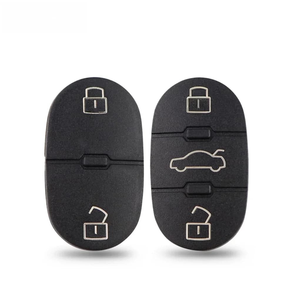 YIQIXIN – clé de voiture avec 2/3 boutons, pour Audi A2 A3 A4 A6 A8 TT B6 RS4 Allroad Quattro, coque de clé en caoutchouc, réparation du cuir