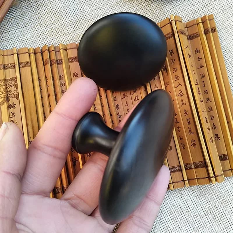 Pierre de Massage du visage en forme de champignon lisse, pierre chaude de basalte de lave pour thérapie de Massage Spa, pierre de Massage du corps