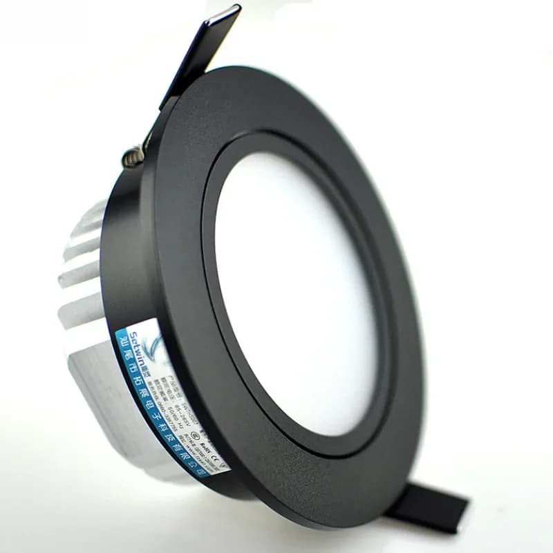 Spot LED COB à intensité variable, lampe de plafond, AC85-265V, 5W, 7W, 9W, 12W, 15W, 18W, 20W, encastré en aluminium, panneau lumineux LED rond