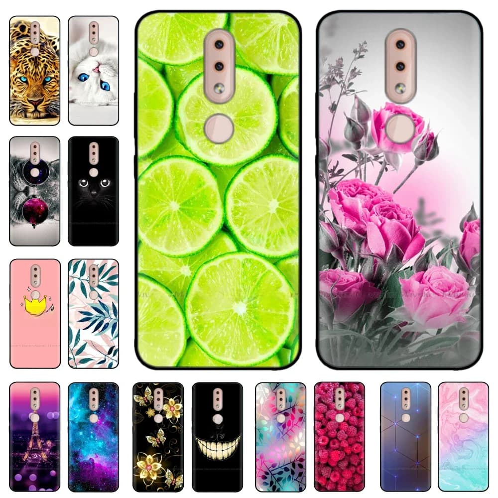Coque souple antichoc en Silicone pour Nokia 4.2, 5.71 pouces, jolie coque arrière en TPU à imprimé floral, pour Nokia 4.2, 4.2