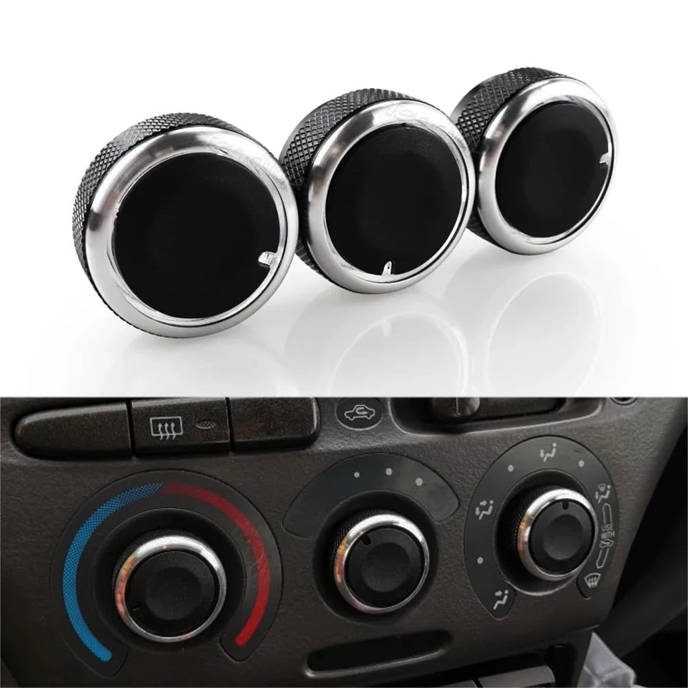 3 pièces/ensemble pour Toyota YARIS VIOS VITZ Vela ECHO XP10 SCION XB Celica bouton de climatisation de voiture bouton de commutation tournant bouton AC