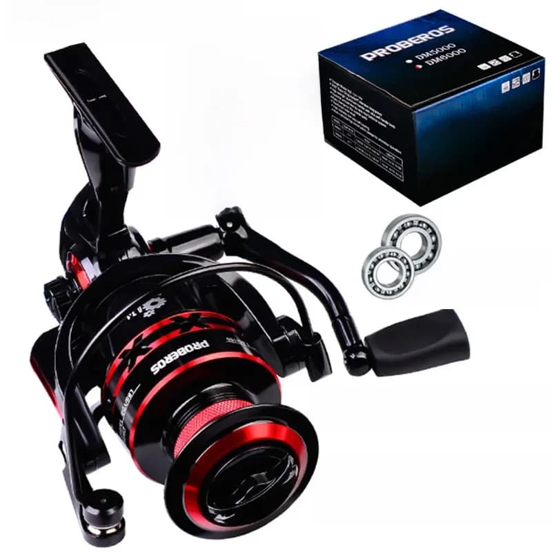 PROBEROS moulinet de pêche 9-23KG Max glisser moulinet de pêche 1000-8000 série CNC Mechine roue de pêche bobine en métal moulinet de carpe d'eau salée