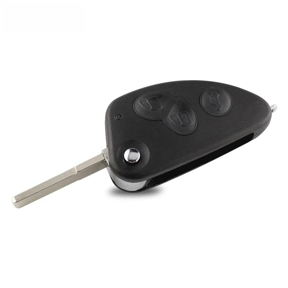 YIQfeast IN-Coque de clé à distance de voiture pour adieu, Romeo 147, 156, 166, 3 boutons, clé pliante, lame non coupée SIP22, pièces automobiles