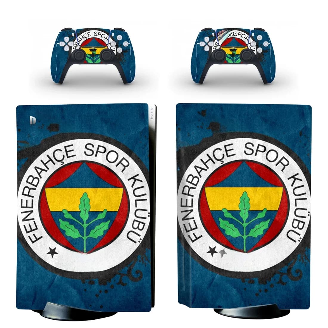 Fenerbahce PS5 disque Standard autocollant couverture pour Console et 2 contrôleurs PS5 disque peau vinyle