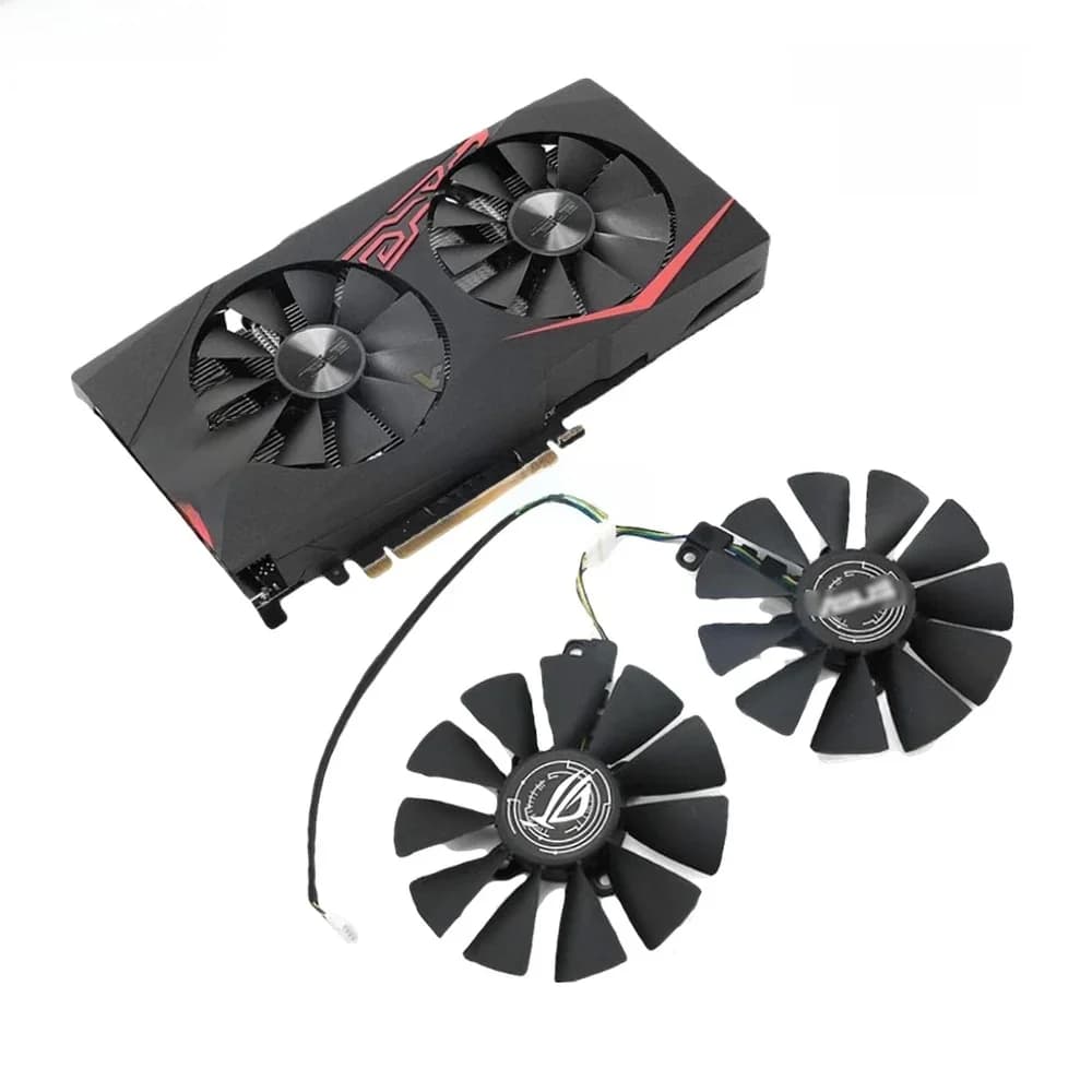 85 mm T 129215 SU ventilateurs de refroidissement de carte graphique vidéo pour ASUS EX-RX 570 GTX 1070 1060 DUAL pour GeForce RX570-4G 8G ventilateur de refroidissement GPU