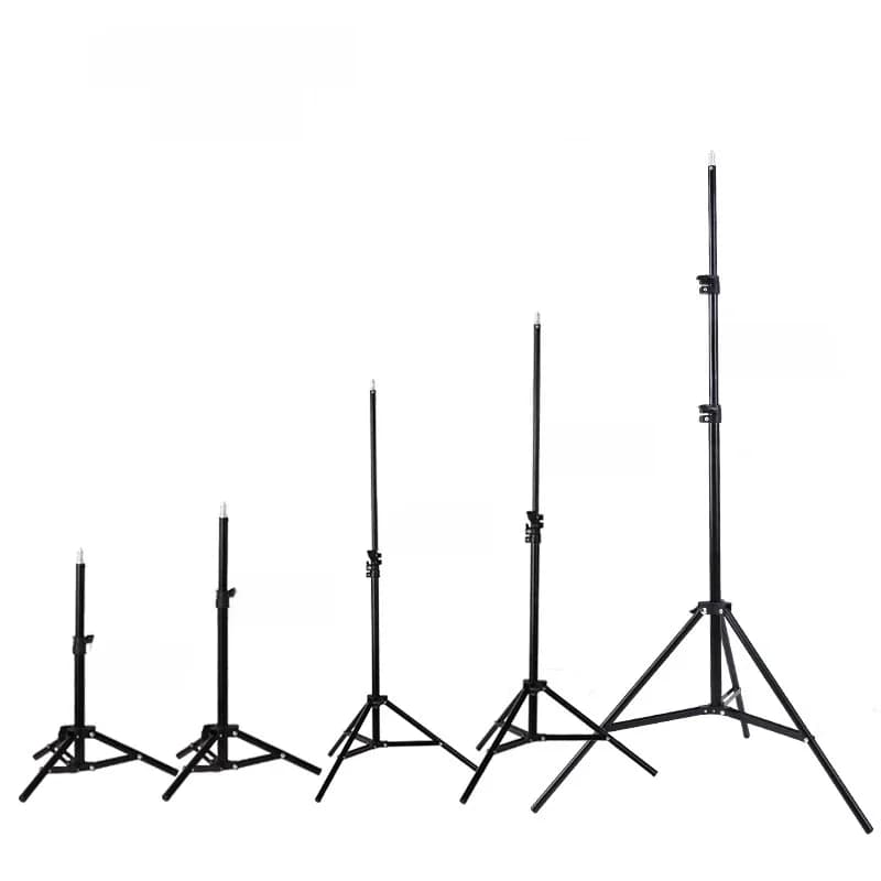 Trépied de photographie 200cm, supports de lumière avec tête de vis 1/4, support de lumière réglable, trépied Photo pour téléphone, anneau lumineux, Studio Photo