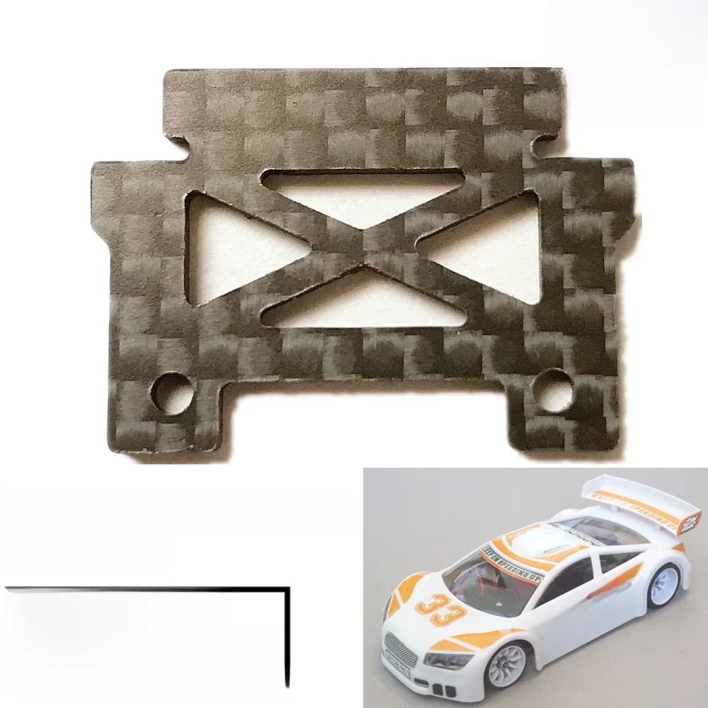 GT55racing JOMUREMA MINIZ JI-GT01 Clip de corps en Fiber de carbone pour Kyosho MINI-Z MR03 MR02 AWD GL atomique SCE001