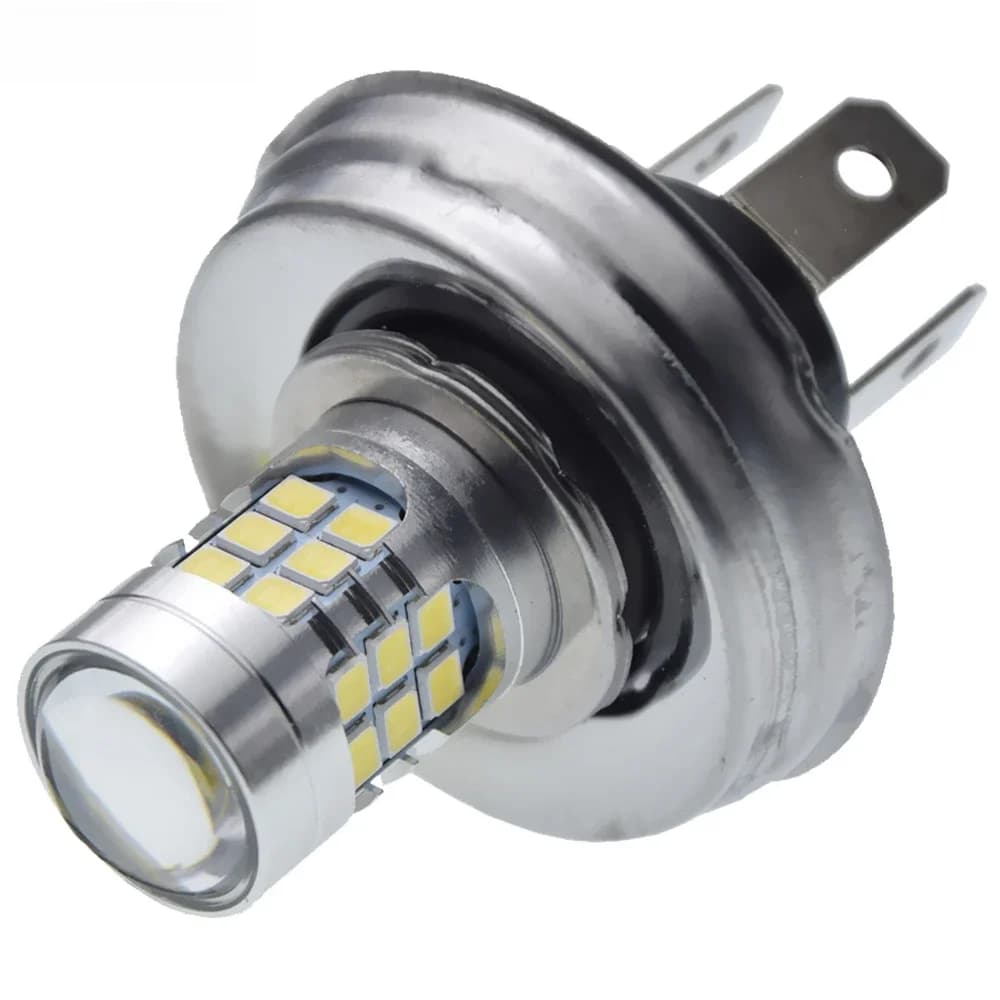 1 pièces LED 6V 12V P45T R2 ampoule feux de croisement blanc 6000K pour voiture rétro citroën 2 CV Moto Scooter cyclomoteur tracteur Motobike Moto