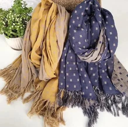 Écharpe chaude en coton pour femmes, Design japonais, écharpe chaude épaisse à carreaux Double face, châle climatisé pour dames, hiver