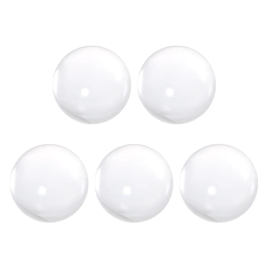 Uxcell 5 pièces boule acrylique plexiglas sphère ornement boules solides pour la décoration intérieure transparente 30mm