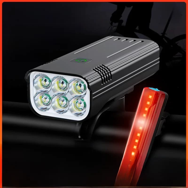 NATFIRE 10000 mAh vélo lumière étanche à la pluie USB Rechargeable LED vélo lumière Super lumineux lampe de poche pour cyclisme avant/arrière lumière