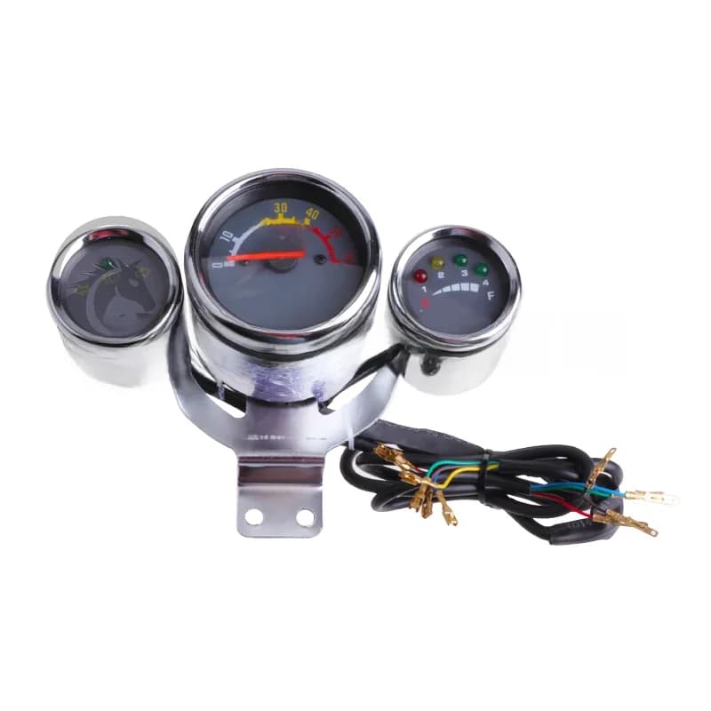 Ensemble de Compteur de Vitesse pour Moto, 3 Instruments, Engrenage Sunshine Turn pour Scooter Électrique RL Go kart Bumosquito, Façades D343, Pièces de Vélo