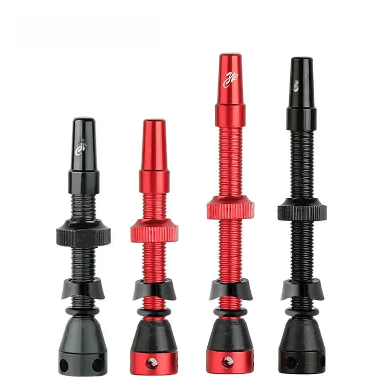 Valve Presta Tubeless pour Vélo (44, 60, 80 mm) avec Outil en Option – Pièce de Vélo en Alliage d'Aluminium et Laiton pour Vélos de Gravel