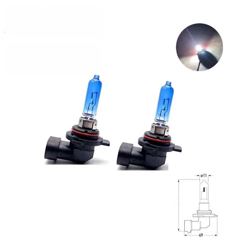 2 pièces 9012 HIR2 12V55W Super blanc halogène lumières 100W phares de voiture Quartz 9012LL PX22d phares ampoules en gros