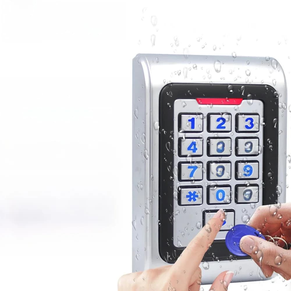 Kit de système de contrôle d'accès RFID en alliage de zinc rétroéclairé 125Khz 13.56Mhz, clavier de contrôle d'accès métallique étanche avec Wiegand 26
